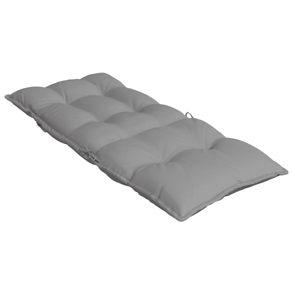 Coussins de chaise à dossier haut lot de 4 gris tissu oxford