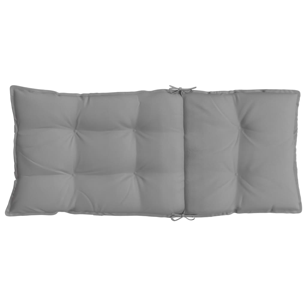 Coussins de chaise à dossier haut lot de 4 gris tissu oxford