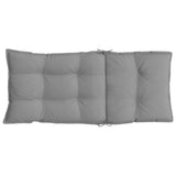 Coussins de chaise à dossier haut lot de 4 gris tissu oxford