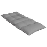 Coussins de chaise à dossier haut lot de 6 gris tissu oxford