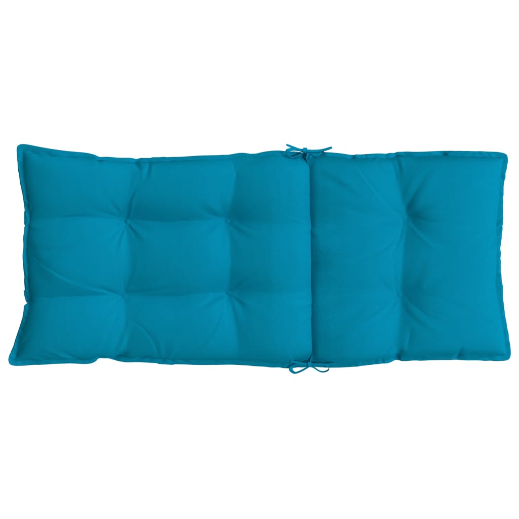 Coussins de chaise à dossier haut lot de 4 bleu clair