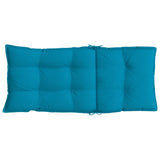 Coussins de chaise à dossier haut lot de 6 bleu clair