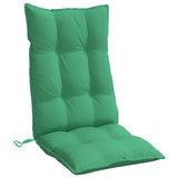 Coussins de chaise à dossier haut lot de 2 vert tissu oxford