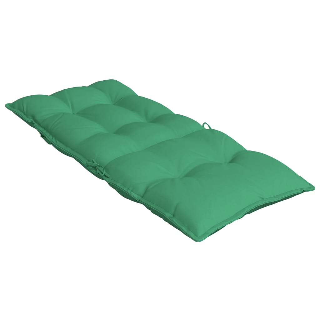 Coussins de chaise à dossier haut lot de 2 vert tissu oxford