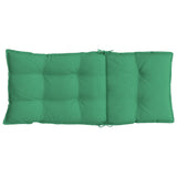 Coussins de chaise à dossier haut lot de 2 vert tissu oxford