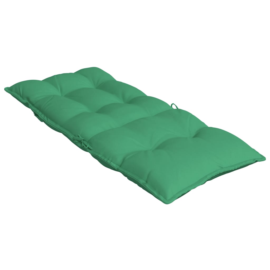 Coussins de chaise à dossier haut lot de 4 vert tissu oxford