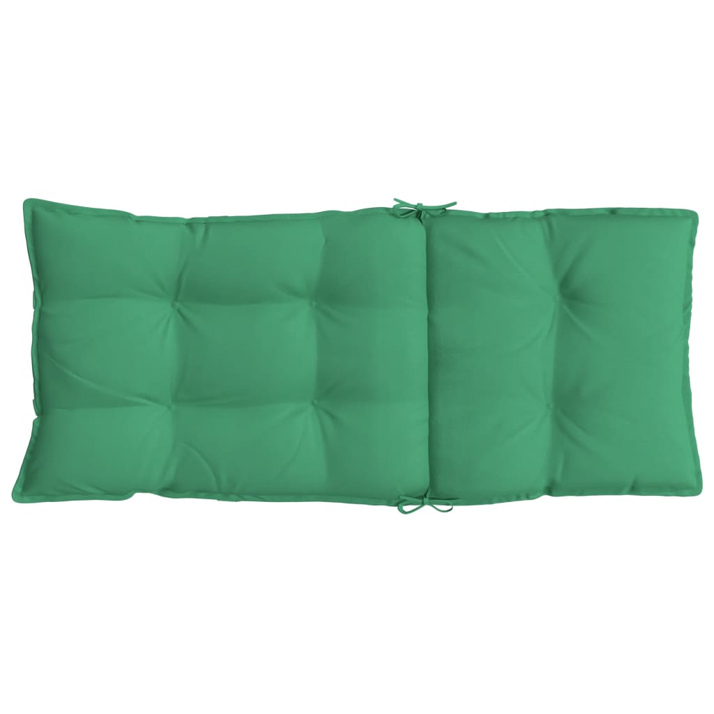 Coussins de chaise à dossier haut lot de 4 vert tissu oxford