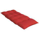 Coussins de chaise à dossier haut lot de 2 rouge tissu oxford