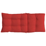 Coussins de chaise à dossier haut lot de 2 rouge tissu oxford