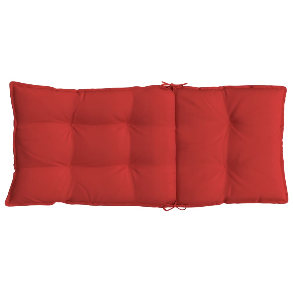 Coussins de chaise à dossier haut lot de 6 rouge tissu oxford