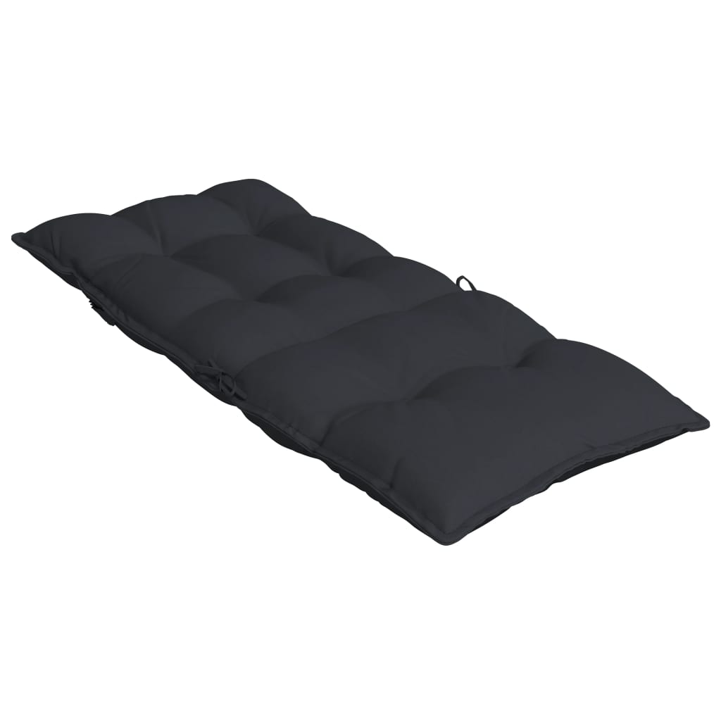 Coussins de chaise à dossier haut lot de 2 noir tissu oxford