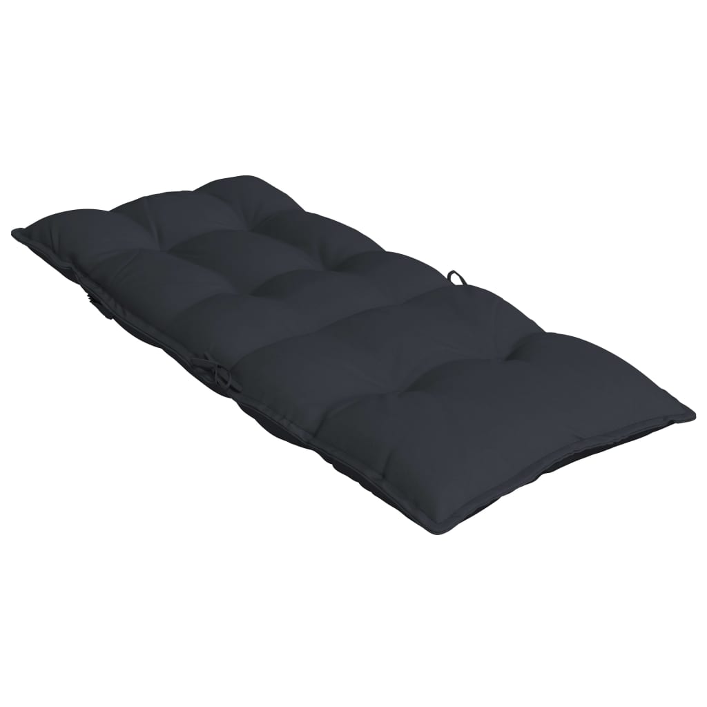 Coussins de chaise à dossier haut lot de 4 noir tissu oxford