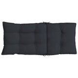 Coussins de chaise à dossier haut lot de 6 noir tissu oxford