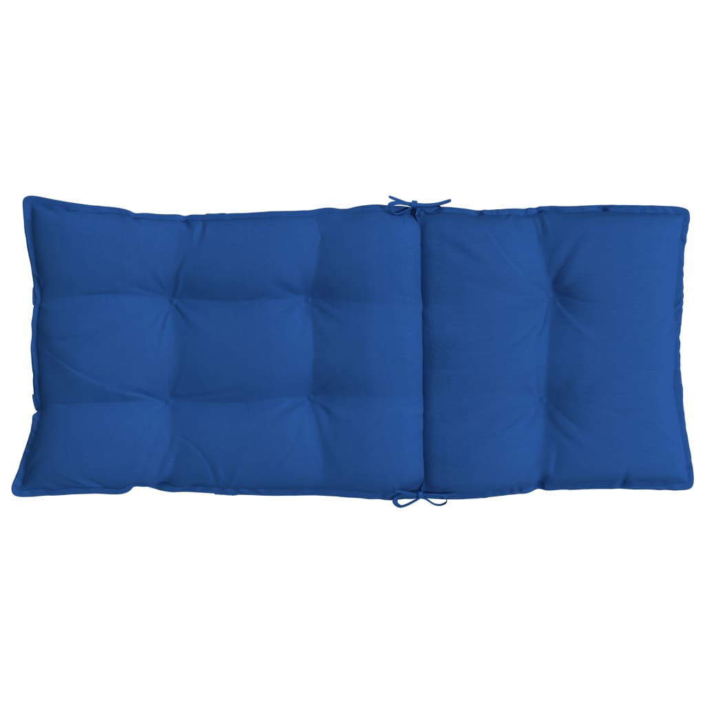 Coussins de chaise à dossier haut lot de 2 bleu royal