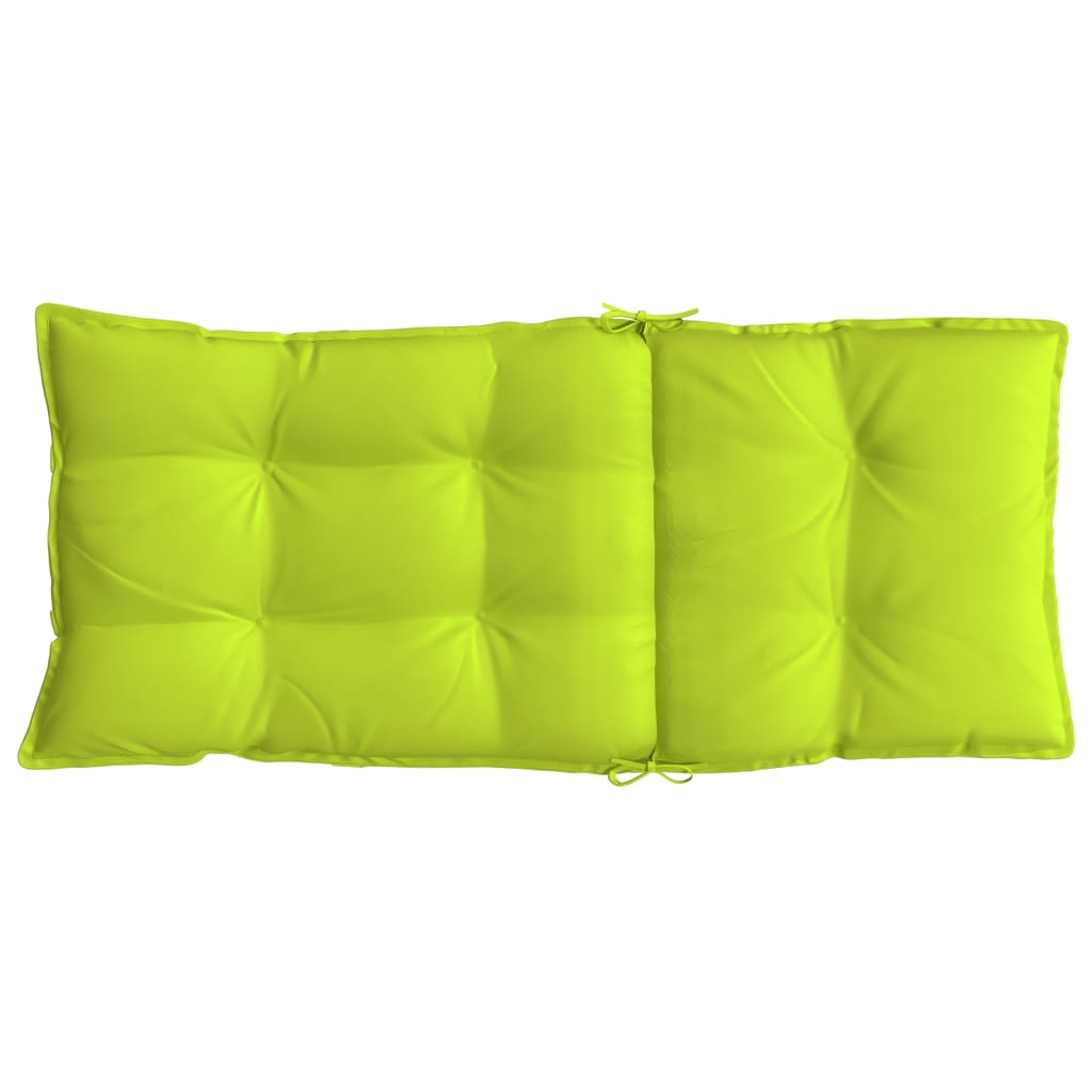 Coussins de chaise à dossier haut lot de 4 vert vif