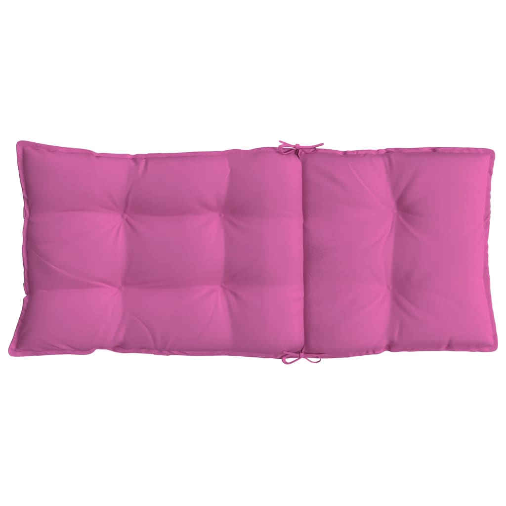 Coussins de chaise à dossier haut lot de 2 rose tissu oxford