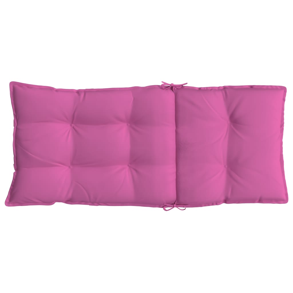 Coussins de chaise à dossier haut lot de 4 rose tissu oxford