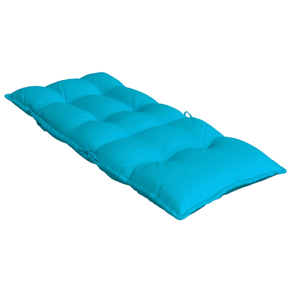 High Back Chair Cushions Set of 2 Turquoise