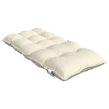 Coussins de chaise à dossier bas lot de 4 crème tissu oxford