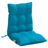 Coussins de chaise à dossier bas lot de 4 bleu clair