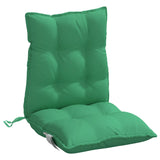 Coussins de chaise à dossier bas lot de 2 vert tissu oxford