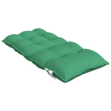 Coussins de chaise à dossier bas lot de 2 vert tissu oxford