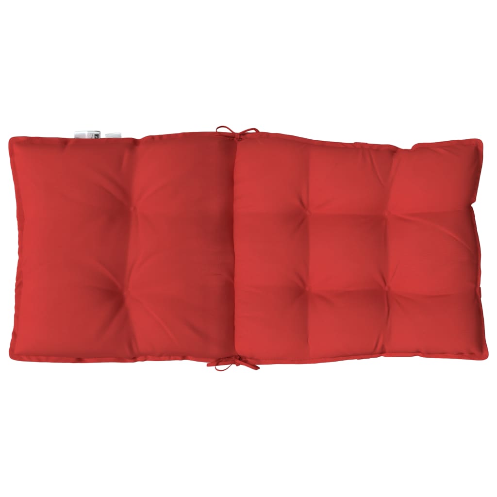 Coussins de chaise à dossier bas lot de 2 rouge tissu oxford