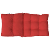 Coussins de chaise à dossier bas lot de 2 rouge tissu oxford