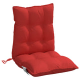 Coussins de chaise à dossier bas lot de 4 rouge tissu oxford