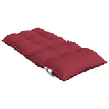 Coussins de chaise à dossier bas lot de 2 rouge bordeaux