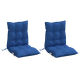 Coussins de chaise à dossier bas lot de 2 bleu royal