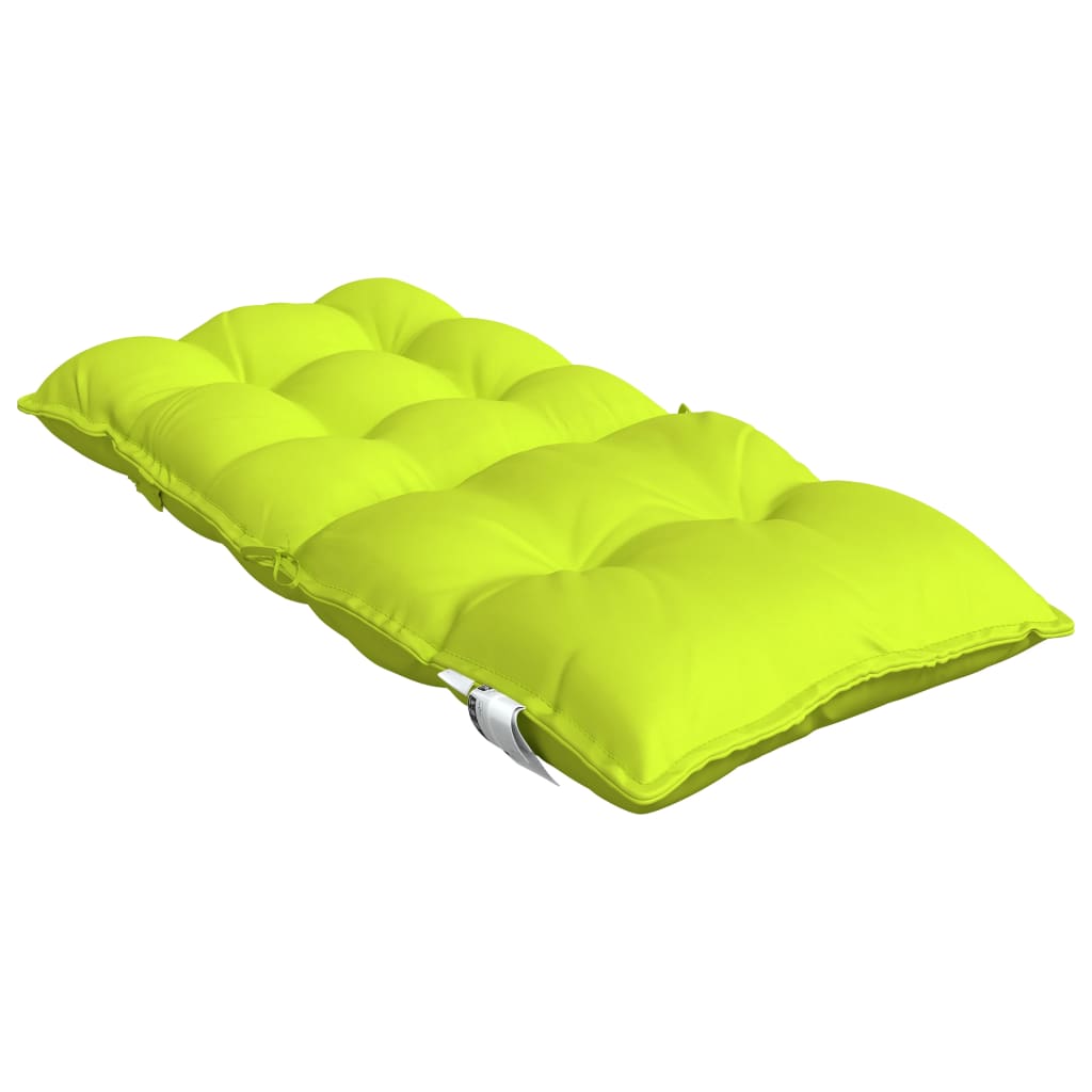 Coussins de chaise à dossier bas lot de 2 vert vif