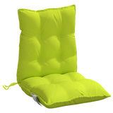 Coussins de chaise à dossier bas lot de 6 vert vif