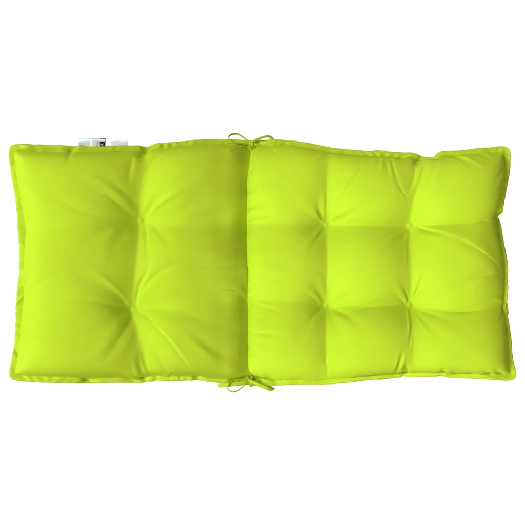 Coussins de chaise à dossier bas lot de 6 vert vif