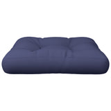 Coussin de palette bleu marine 60x60x12 cm tissu