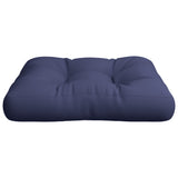 Coussin de palette bleu marine 60x60x12 cm tissu