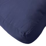 Coussin de palette bleu marine 60x60x12 cm tissu