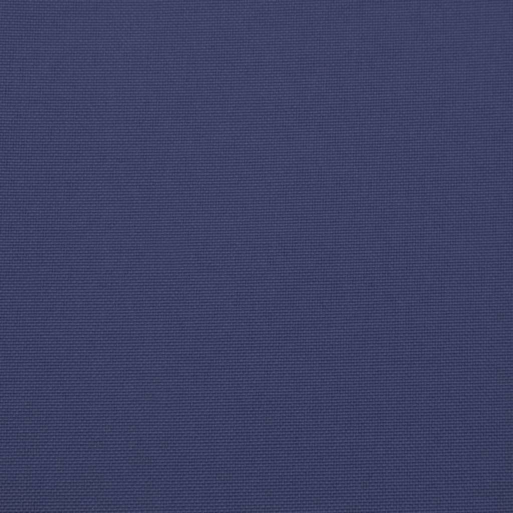 Coussin de palette bleu marine 60x60x12 cm tissu