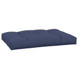 Coussin de palette bleu marine 120x80x12 cm tissu