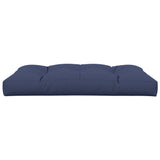 Coussin de palette bleu marine 120x80x12 cm tissu