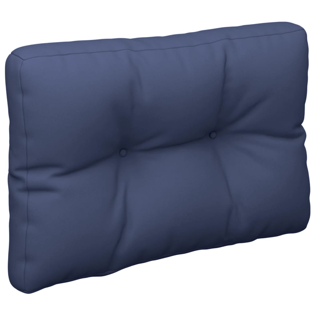 Coussin de palette bleu marine 50x40x12 cm tissu