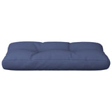 Coussin de palette bleu marine 120x40x12 cm tissu