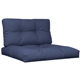 Coussins de palette lot de 2 bleu marine tissu