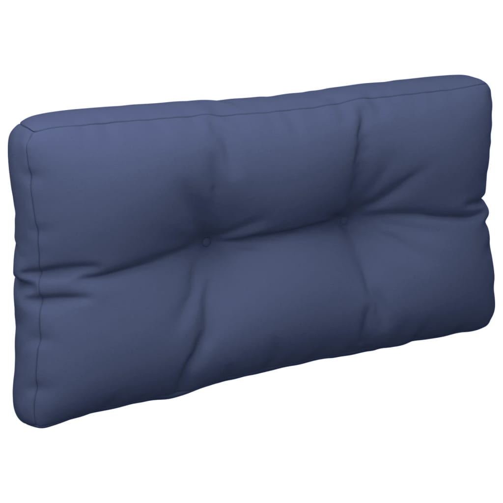 Coussins de palette lot de 2 bleu marine tissu