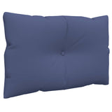 Ensemble de coussins en palette bleu marine 60x38x13 cm tissu