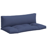 Coussins de palette lot de 2 bleu marine tissu oxford