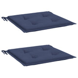 Coussins de palette lot de 2 bleu marine 40x40x3 cm