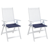 Coussins de palette lot de 2 bleu marine 40x40x3 cm