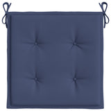 Coussins de palette lot de 2 bleu marine 40x40x3 cm