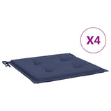 Pallet cushions set of 4 navy blue 40x40x3cm oxford fabric